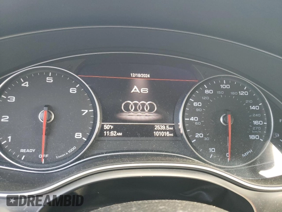 2018 Audi A6 Sport with VIN WAUF3AFC9JN046422, listed as a Copart auction lot 84331714 with 101,016 mi miles and Salvage Title. Bid and sale history available at carsss.com. Image 9.