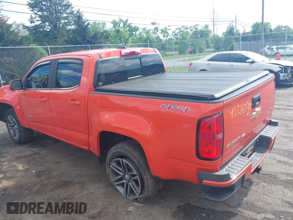 2019 Chevrolet Colorado 4WD LT with VIN 1GCGTCEN3K1147325, listed as a IAAI auction lot 42267305 with 83,950 mi miles and . Bid and sale history available at DreamBid. Image 3.
