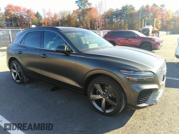 2023 Genesis GV70 2.5T with VIN KMUMADTB5PU139818, listed as a IAAI auction lot 41336368 with 609 mi miles and . Bid and sale history available at DreamBid. Image 1.