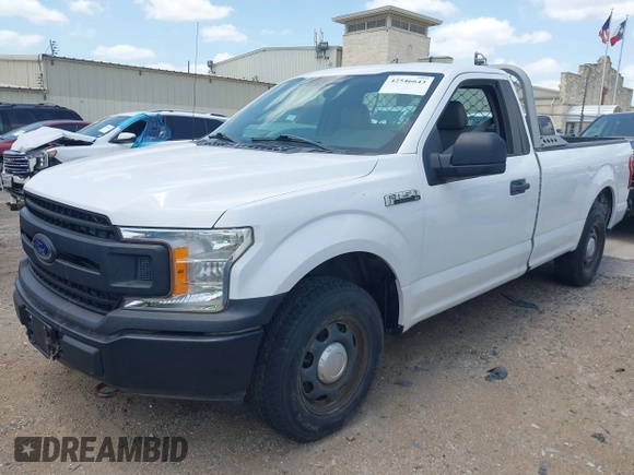 2018 Ford F-150 XL with VIN 1FTMF1CB9JKE60752, listed as a IAAI auction lot 42546643 with 28,346 mi miles and . Bid and sale history available at DreamBid. Image 2.