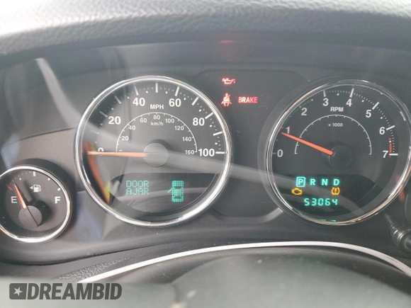 2014 Jeep Wrangler Unlimited Rubicon with VIN 1C4BJWFG0EL187243, listed as a Copart auction lot 45865005 with 53,064 mi miles and Salvage title. Bid and sale history available at DreamBid. Image 9.