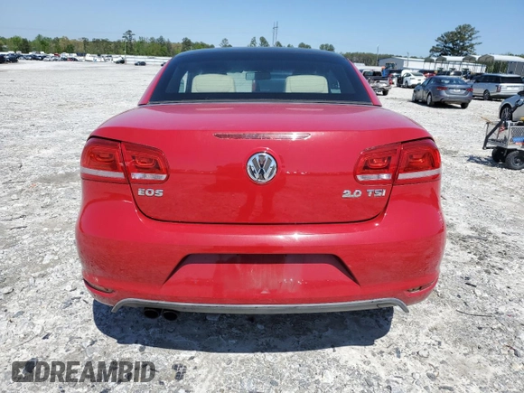 2013 Volkswagen Eos Komfort with VIN WVWBW8AH7DV000421, listed as a Copart auction lot 51988795 with 102,155 mi miles and Salvage Title. Bid and sale history available at DreamBid. Image 6.