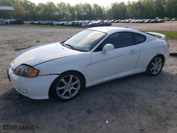 2004 Hyundai Tiburon GT with VIN KMHHN65F84U149299, listed as a Copart auction lot 73946344 with 186,198 mi miles and Non Repairable. Bid and sale history available at carsss.com. Image 1.