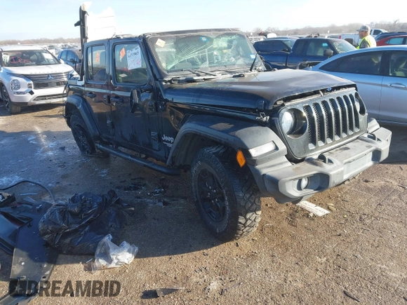 2020 Jeep Wrangler Unlimited Sport S с VIN 1C4HJXDG1LW237484, выставлен на аукционе IAAI как лот 41310965 с пробегом Не указан миль и . История ставок и продаж доступна на DreamBid. Изображение 1.