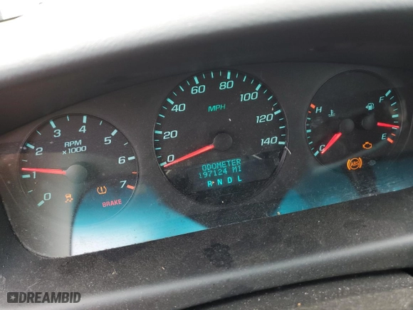 2015 Chevrolet Impala Limited LS with VIN 2G1WA5E30F1160280, listed as a Copart auction lot 44778515 with 197,124 mi miles and Salvage Title. Bid and sale history available at carsss.com. Image 9.