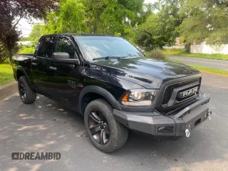 2021 Ram 1500 Warlock z VIN 1C6RR7LT9MS518556, wystawiony jako Copart lot #59443425 z przebiegiem 79 884 mil mil oraz Szkoda całkowita • Salvage title. Historia ofert i sprzedaży dostępna na DreamBid. Obrazek 1.