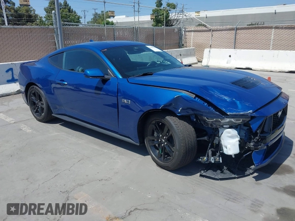2024 Ford Mustang GT with VIN 1FA6P8CF8R5430448, listed as a IAAI auction lot 42486850 with 5,647 mi miles and . Bid and sale history available at DreamBid. Image 1.