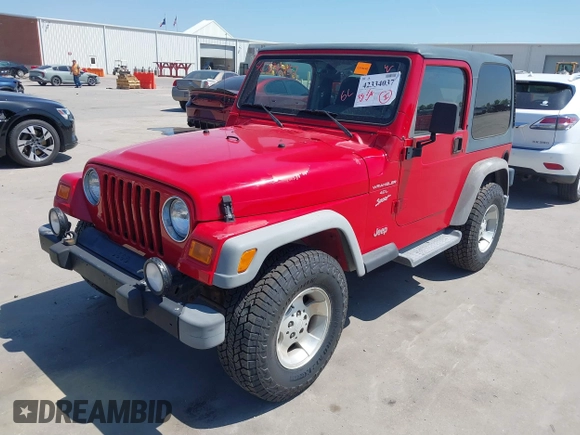 2001 Jeep Wrangler Sport with VIN 1J4FA49S11P375854, listed as a IAAI auction lot 42334037 with 215,027 mi miles and . Bid and sale history available at DreamBid. Image 18.