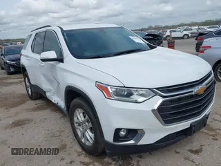 2021 Chevrolet Traverse LT Cloth with VIN 1GNERGKW2MJ181213, listed as a IAAI auction lot 41899383 with 49,642 mi miles and . Bid and sale history available at DreamBid. Image 1.