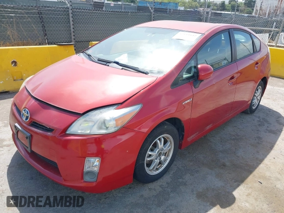 2010 Toyota Prius II with VIN JTDKN3DU0A1165714, listed as a IAAI auction lot 42111642 with 123,441 mi miles. Bid and sale history available at carsss.com. Image 2.