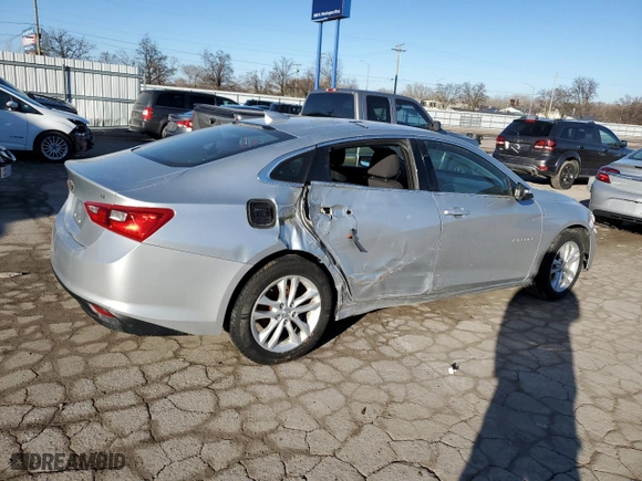 2018 Chevrolet Malibu LT with VIN 1G1ZD5ST8JF138618, listed as a Copart auction lot 46738185 with 141,753 mi miles and Salvage Title. Bid and sale history available at carsss.com. Image 3.