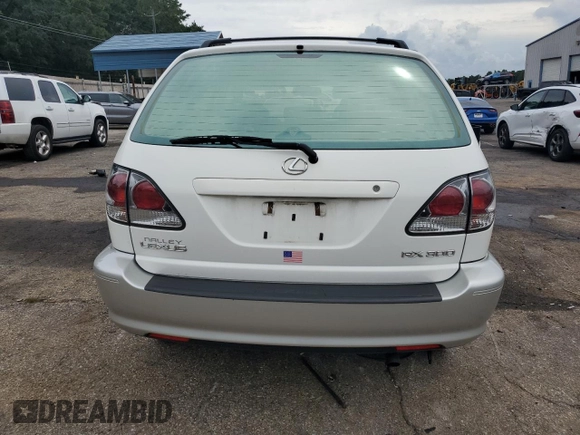 2001 Lexus RX 300 with VIN JTJGF10U910091368, listed as a Copart auction lot 69327224 with 151,106 mi miles and Salvage Title. Bid and sale history available at carsss.com. Image 6.