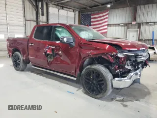 2023 Chevrolet Silverado 1500 LTZ with VIN 1GCUDGED3PZ195205, listed as a Copart auction lot 48347635 with 22,327 mi miles and Salvage Title. Bid and sale history available at carsss.com. Image 4.
