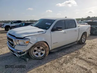 2019 Ram 1500 Big Horn z VIN 1C6SRFFT5KN856264, wystawiony jako Copart lot #65089125 z przebiegiem 119 692 mil mil oraz Szkoda całkowita • Salvage title. Historia ofert i sprzedaży dostępna na DreamBid. Obrazek 1.