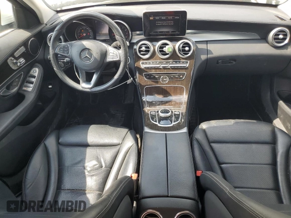 2017 Mercedes-Benz C 300 with VIN 55SWF4KBXHU228730, listed as a Copart auction lot 54656695 with 97,503 mi miles and Salvage title. Bid and sale history available at DreamBid. Image 8.
