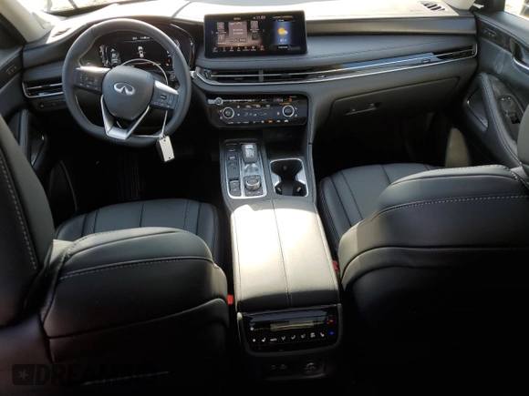 2025 Infiniti QX60 Sensory with VIN 5N1AL1GS2SC338845, listed as a Copart auction lot 85276094 with 361 mi miles and Salvage Title. Bid and sale history available at DreamBid. Image 8.