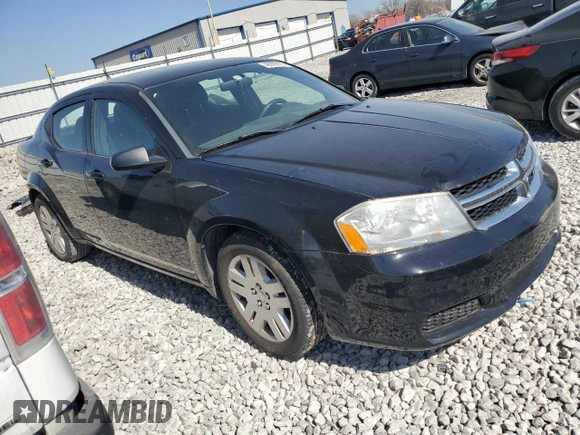 2014 Dodge Avenger SE z VIN 1C3CDZAG7EN232725, wystawiony jako Copart lot #48995875 z przebiegiem 114 367 mil mil oraz Szkoda całkowita • Salvage title. Historia ofert i sprzedaży dostępna na DreamBid. Obrazek 4.