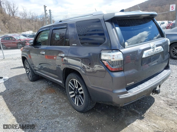 2017 Toyota 4Runner SR5 with VIN JTEBU5JR9H5415822, listed as a IAAI auction lot 41806456 with 129,585 mi miles. Bid and sale history available at carsss.com. Image 3.