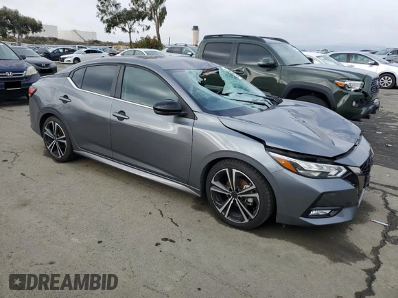 2020 Nissan Sentra SR with VIN 3N1AB8DV4LY253032, listed as a Copart auction lot 85785624 with 36,605 mi miles and Salvage Title. Bid and sale history available at DreamBid. Image 4.