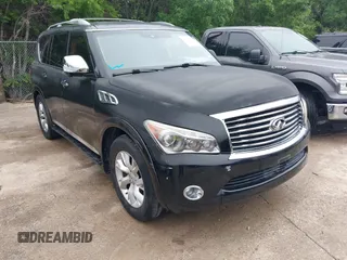2011 Infiniti QX56 8-passenger with VIN JN8AZ2ND5B9700066, listed as a IAAI auction lot 42164816 with 185,093 mi miles. Bid and sale history available at carsss.com. Image 1.