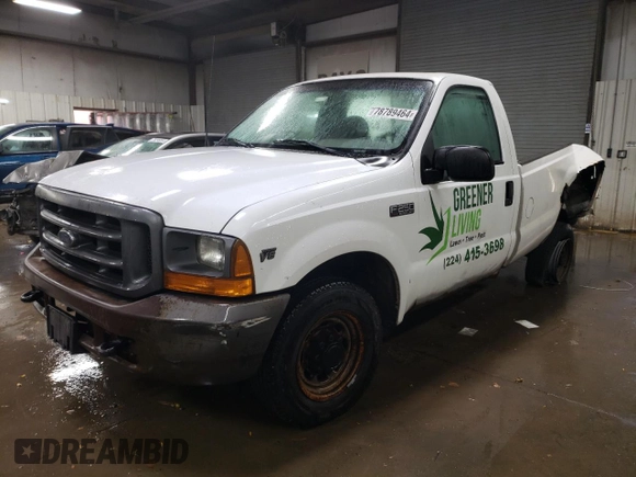 2000 Ford Super Duty F-250 XL with VIN 1FTNF20L9YEB81706, listed as a Copart auction lot 78789464 with 148,695 mi miles and Salvage Title. Bid and sale history available at carsss.com. Image 1.