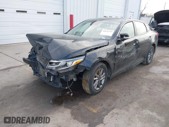 2020 Kia Optima LX with VIN 5XXGT4L33LG413665, listed as a IAAI auction lot 41673777 with 109,731 mi miles. Bid and sale history available at carsss.com. Image 2.
