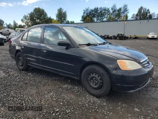 2001 Honda Civic LX with VIN JHMES15561S001328, listed as a Copart auction lot 76742434 with 170,968 mi miles and Clean Title. Bid and sale history available at carsss.com. Image 4.