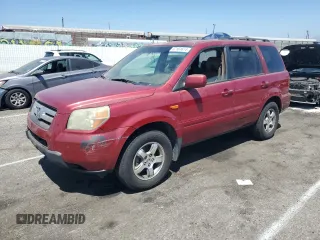 2006 Honda Pilot EX-L with VIN 5FNYF28586B012730, listed as a Copart auction lot 67161614 with 141,287 mi miles and Salvage Title. Bid and sale history available at DreamBid. Image 1.