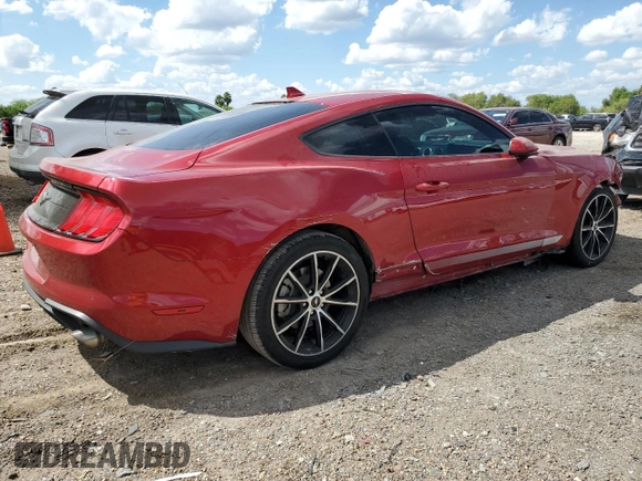 2021 Ford Mustang EcoBoost with VIN 1FA6P8TH6M5146603, listed as a Copart auction lot 74628684 with 77,153 mi miles and Clean Title. Bid and sale history available at carsss.com. Image 3.