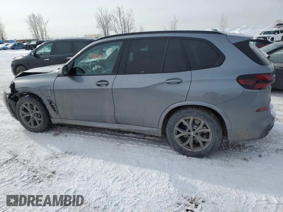 2024 BMW X5 xDrive50e with VIN 5UX43EU04R9W07266, listed as a Copart auction lot 47460445 with 0 mi miles and Salvage Title. Bid and sale history available at carsss.com. Image 2.