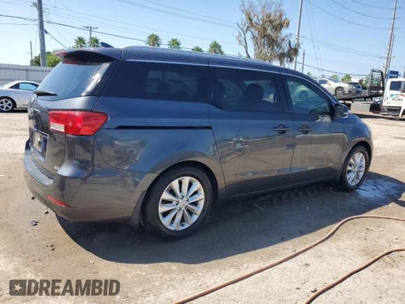 2016 Kia Sedona SX with VIN KNDMC5C10G6137781, listed as a Copart auction lot 72369314 with 36,808 mi miles and Salvage Title. Bid and sale history available at carsss.com. Image 3.