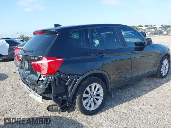 2013 BMW X3 xDrive28i with VIN 5UXWX9C57D0A13160, listed as a IAAI auction lot 42001594 with 140,630 mi miles. Bid and sale history available at carsss.com. Image 4.