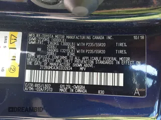 2019 Lexus RX 450h with VIN 2T2BGMCA3KC032834, listed as a IAAI auction lot 41667197 with 120,771 mi miles and . Bid and sale history available at DreamBid. Image 9.