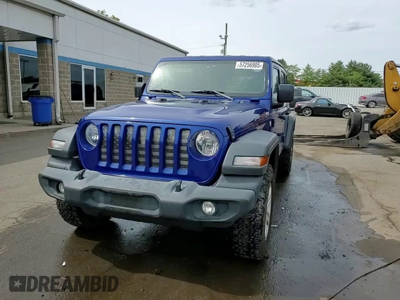 2018 Jeep Wrangler Unlimited Sport S with VIN 1C4HJXDN7JW252986, listed as a Copart auction lot 57256905 with 92,550 mi miles and Salvage title. Bid and sale history available at DreamBid. Image 13.