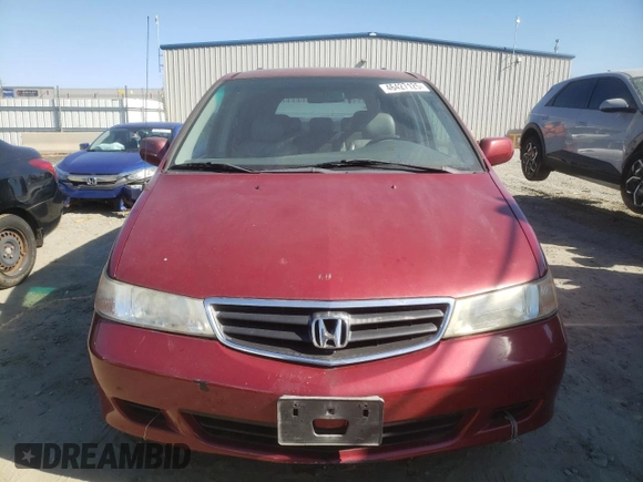 2003 Honda Odyssey EX-L with VIN 5FNRL189X3B006613, listed as a Copart auction lot 46427125 with 245,477 mi miles and Salvage Title. Bid and sale history available at DreamBid. Image 5.