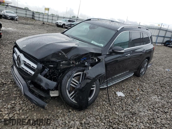 2021 Mercedes-Benz GLS 450 with VIN 4JGFF5KE0MA435353, listed as a Copart auction lot 54614174 with 26,752 mi miles and . Bid and sale history available at DreamBid. Image 1.