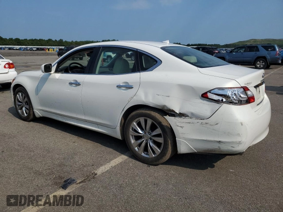 2012 Infiniti M37 with VIN JN1BY1APXCM335334, listed as a Copart auction lot 62503434 with 62,761 mi miles and Salvage Title. Bid and sale history available at carsss.com. Image 2.