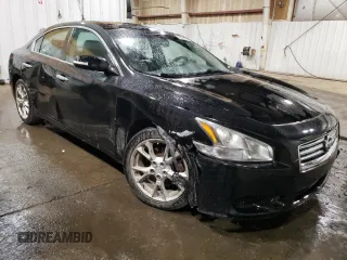2014 Nissan Maxima S with VIN 1N4AA5AP0EC487254, listed as a Copart auction lot 53020155 with 151,971 mi miles and Salvage Title. Bid and sale history available at DreamBid. Image 4.