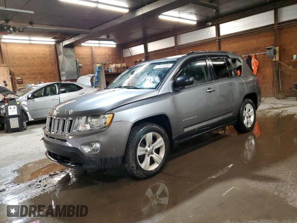 2011 Jeep Compass Latitude with VIN 1J4NF1FB9BD207804, listed as a Copart auction lot 53049285 with 168,163 mi miles and Salvage Title. Bid and sale history available at carsss.com. Image 1.