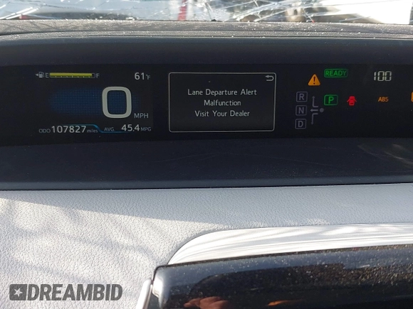 2017 Toyota Prius Two with VIN JTDKARFU3H3047912, listed as a IAAI auction lot 41603006 with 107,827 mi miles. Bid and sale history available at carsss.com. Image 7.