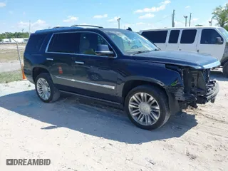 2017 Cadillac Escalade Platinum with VIN 1GYS4DKJ2HR232434, listed as a IAAI auction lot 41870447 with 89,003 mi miles. Bid and sale history available at carsss.com. Image 1.