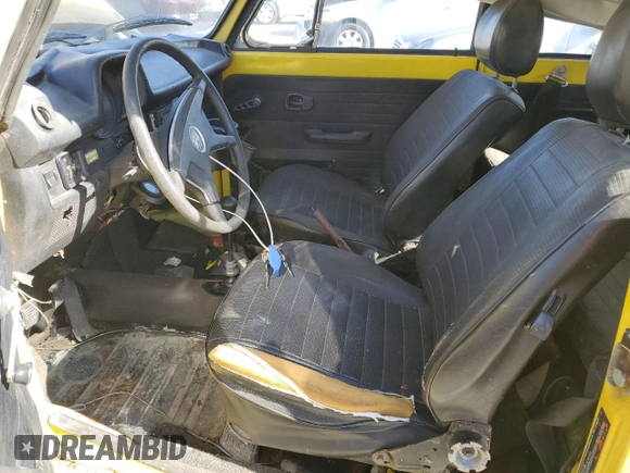 1979 Volkswagen Beetle with VIN 1582009602, listed as a Copart auction lot 42561745 with 25,764 mi miles and Salvage Title. Bid and sale history available at DreamBid. Image 7.