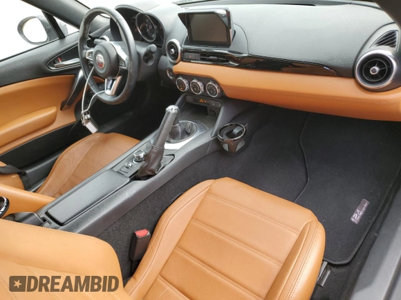 2017 FIAT 124 Spider Lusso with VIN JC1NFAEK4H0105489, listed as a Copart auction lot 62118945 with 90,490 mi miles and Clean title. Bid and sale history available at DreamBid. Image 8.