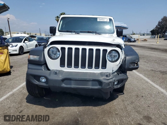 2022 Jeep Wrangler Unlimited Willys with VIN 1C4HJXDN6NW278386, listed as a Copart auction lot 56172195 with 45,259 mi miles and Salvage title. Bid and sale history available at DreamBid. Image 5.