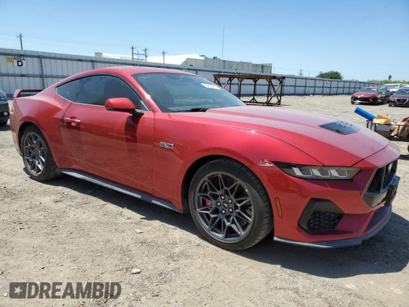 2024 Ford Mustang GT с VIN 1FA6P8CF0R5431139, выставлен на аукционе Copart как лот 53158615 с пробегом 3 119 миль миль и Списание • Salvage title. История ставок и продаж доступна на DreamBid. Изображение 4.