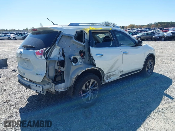 2016 Nissan Rogue SV with VIN KNMAT2MVXGP703040, listed as a IAAI auction lot 41781739 with 88,504 mi miles. Bid and sale history available at carsss.com. Image 4.