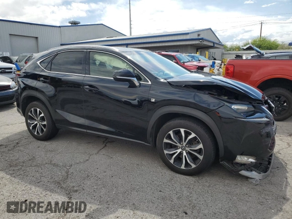 2015 Lexus NX 200t with VIN JTJYARBZ0F2004365, listed as a Copart auction lot 55886135 with 80,414 mi miles and Salvage title. Bid and sale history available at DreamBid. Image 4.
