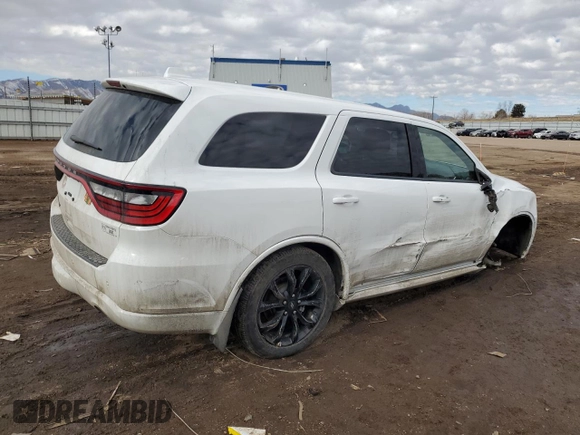 2020 Dodge Durango SXT Plus with VIN 1C4RDJAG6LC215415, listed as a Copart auction lot 43016165 with 92,248 mi miles and Salvage Title. Bid and sale history available at DreamBid. Image 3.