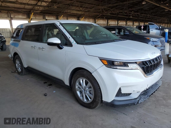 2023 Kia Carnival LX with VIN KNDNB4H36P6213497, listed as a Copart auction lot 78097064 with 43,972 mi miles and Salvage Title. Bid and sale history available at carsss.com. Image 4.