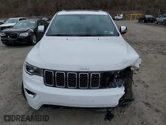 2021 Jeep Grand Cherokee 80th Anniversary with VIN 1C4RJFBG1MC564083, listed as a Copart auction lot 52137155 with 35,591 mi miles and Salvage Title. Bid and sale history available at DreamBid. Image 5.